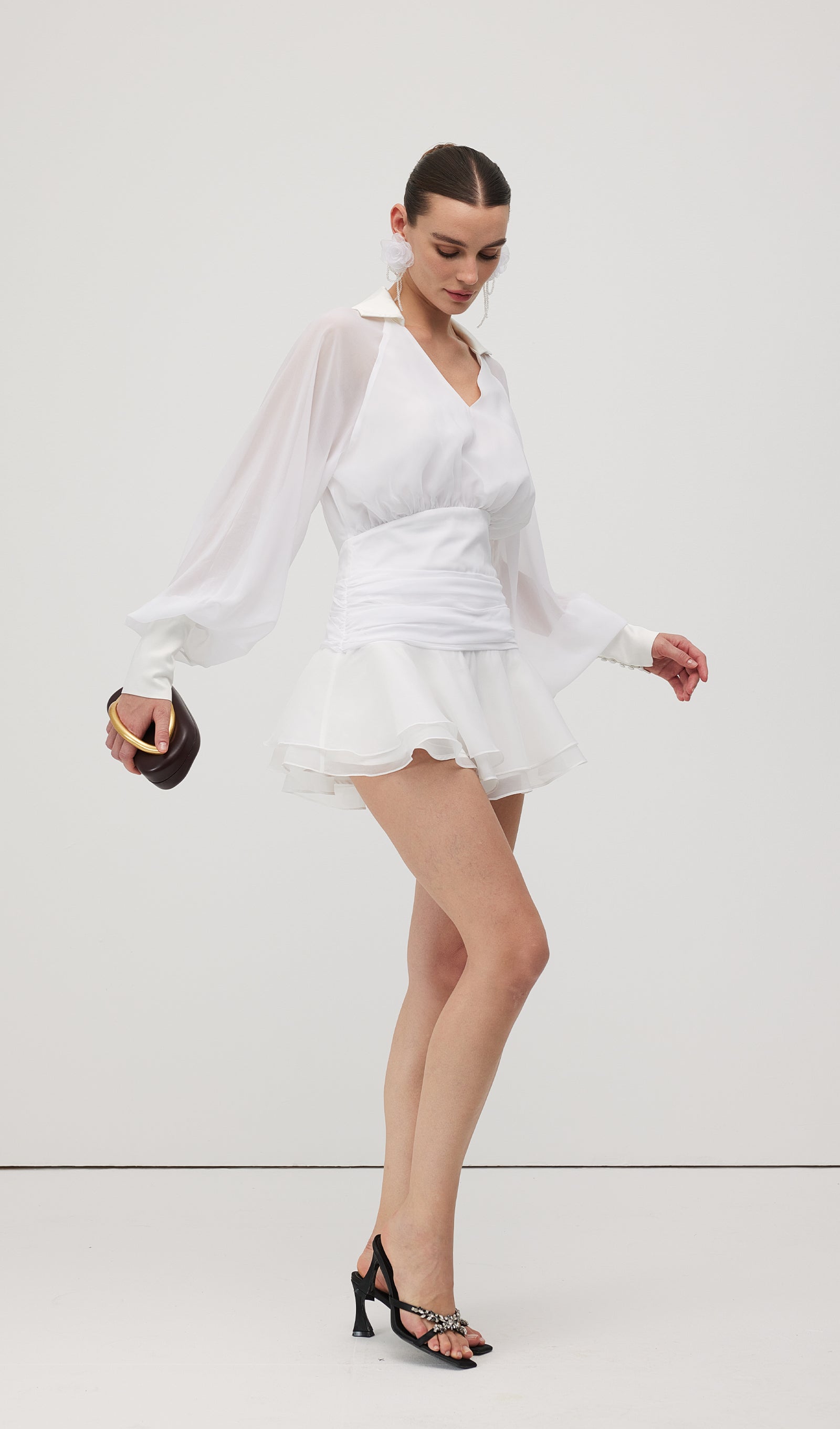 Irène - Lantern Mini Dress