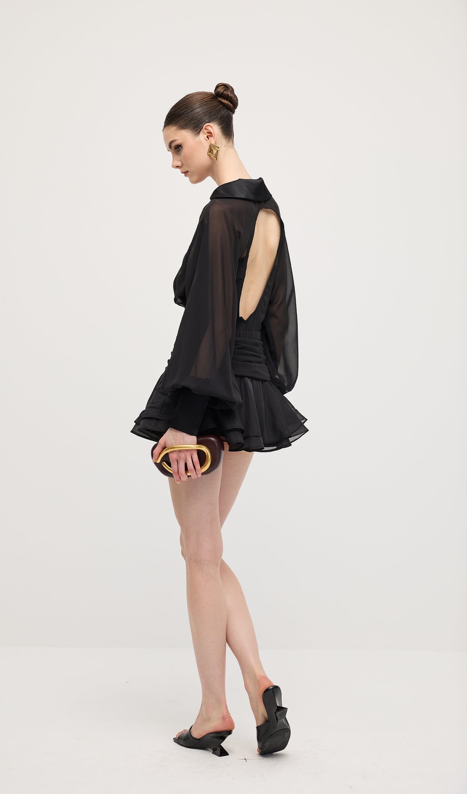 Irène - Lantern Mini Dress