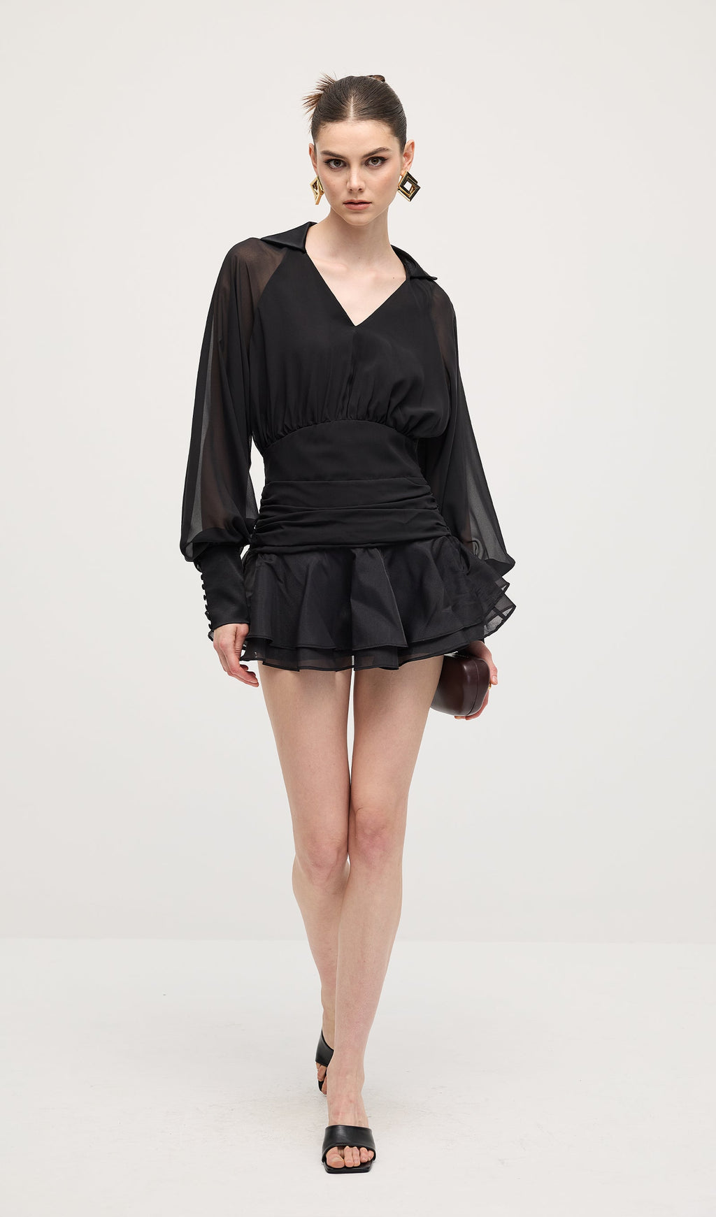 Léonie - Lantern Mini Dress