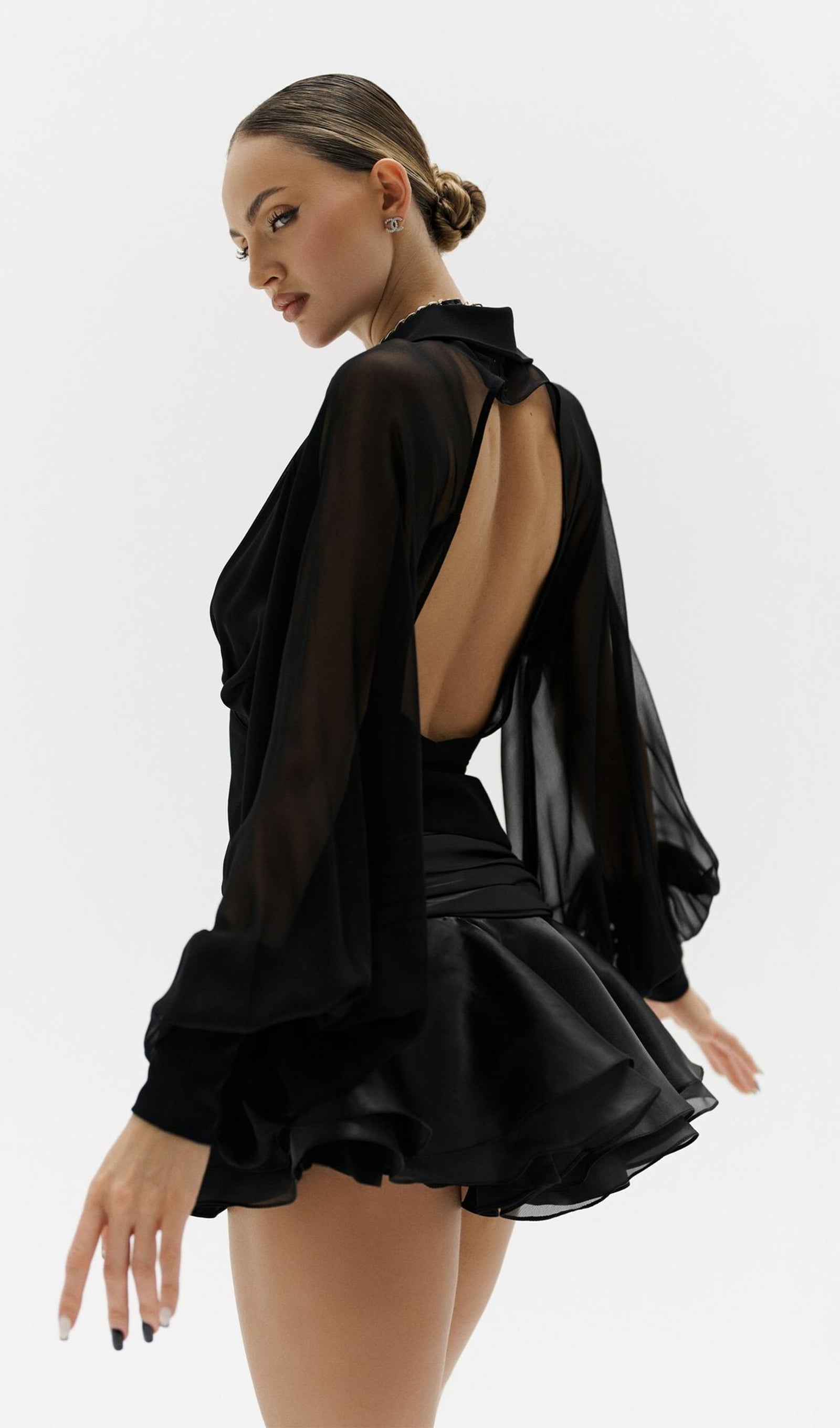 Léonie - Lantern Mini Dress