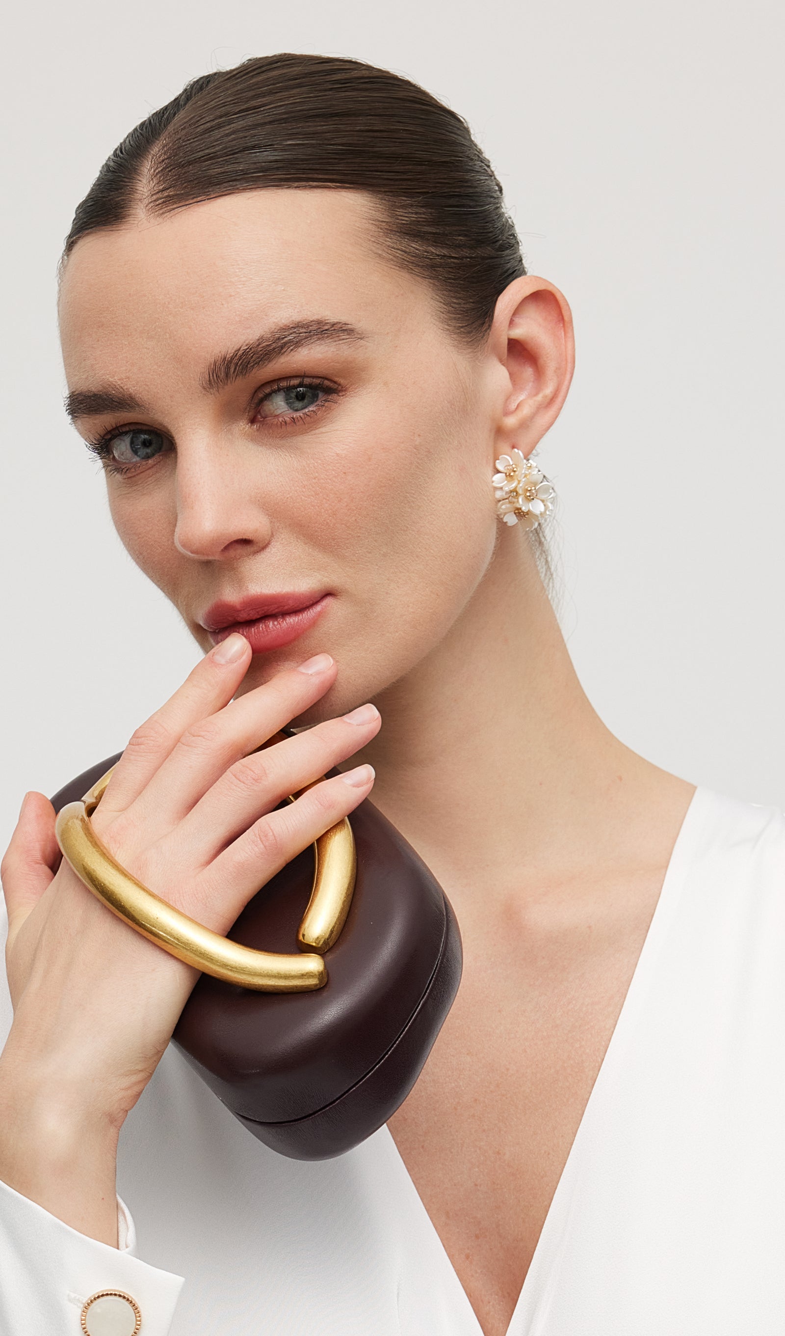Orane - Pearl Petal Earrings