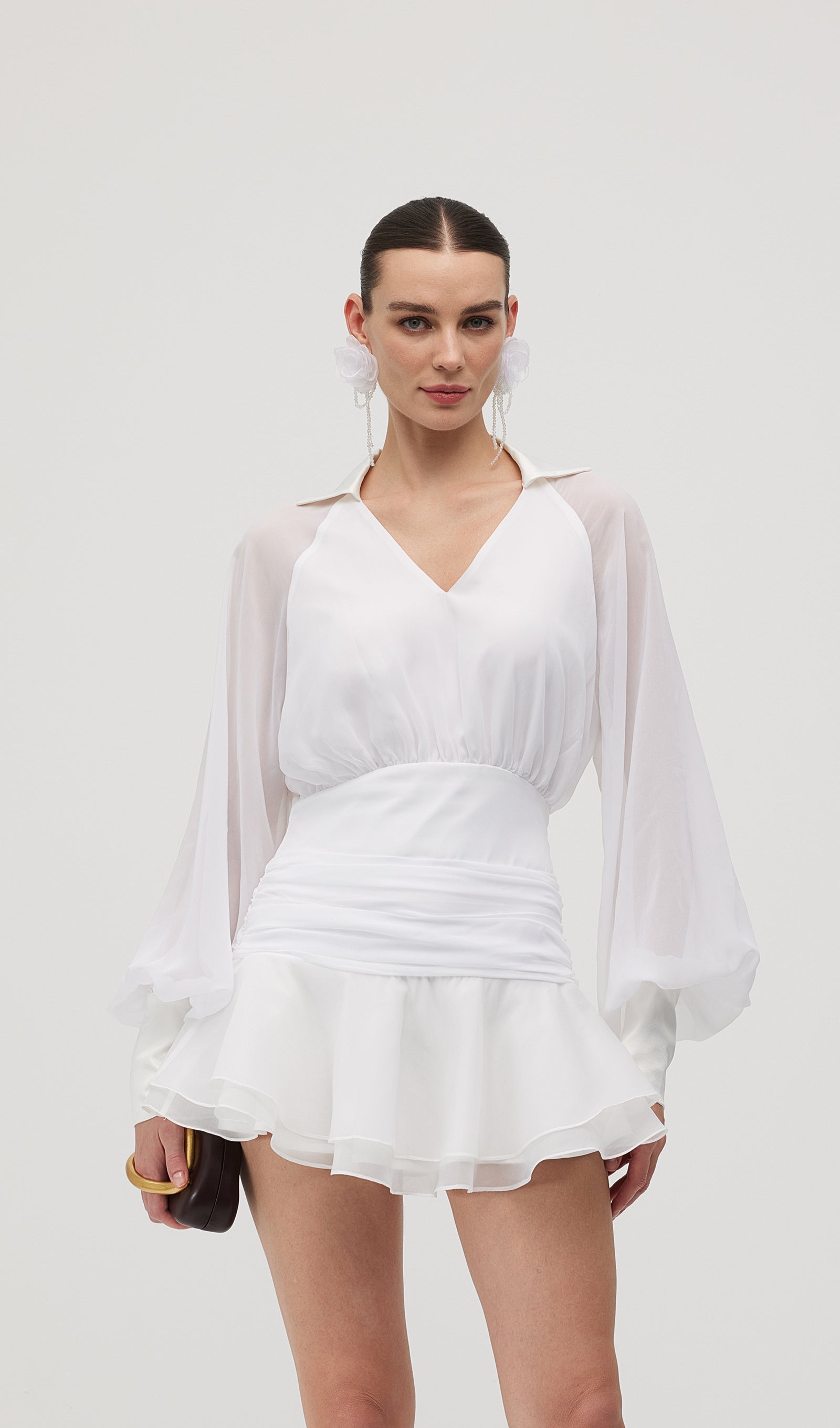 Léonie - Lantern Mini Dress