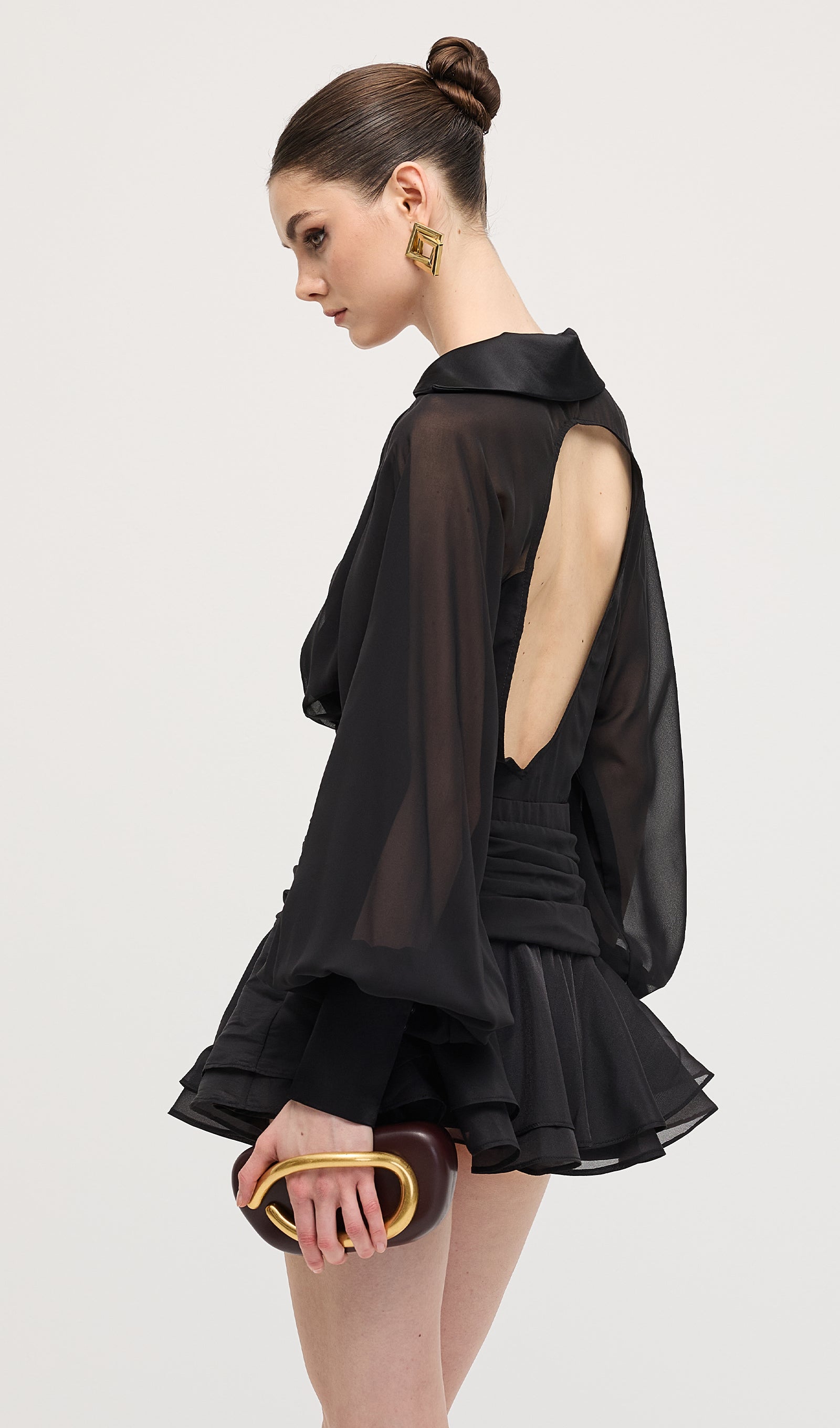 Léonie - Lantern Mini Dress