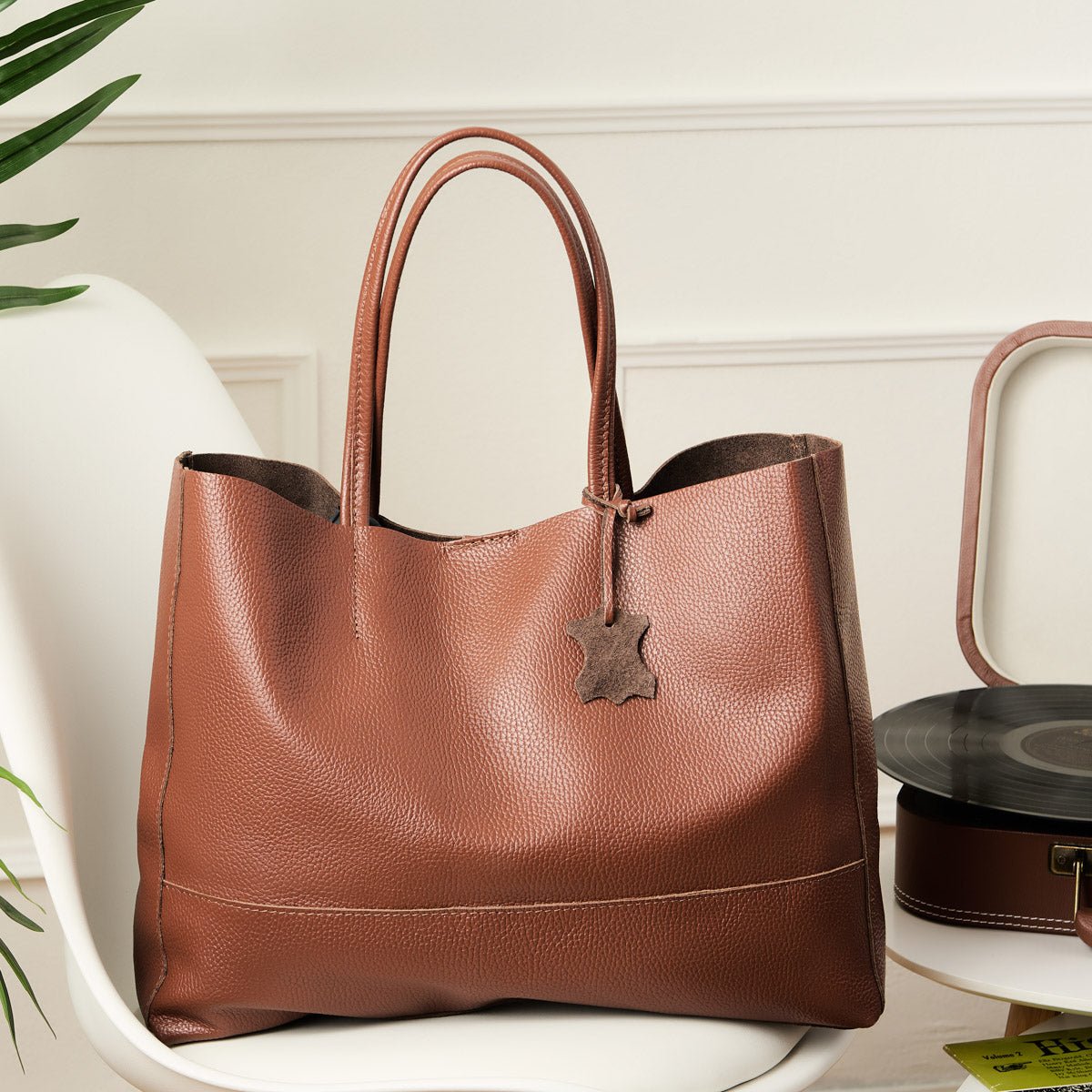 Elena – Italian Leather Everyday Tote