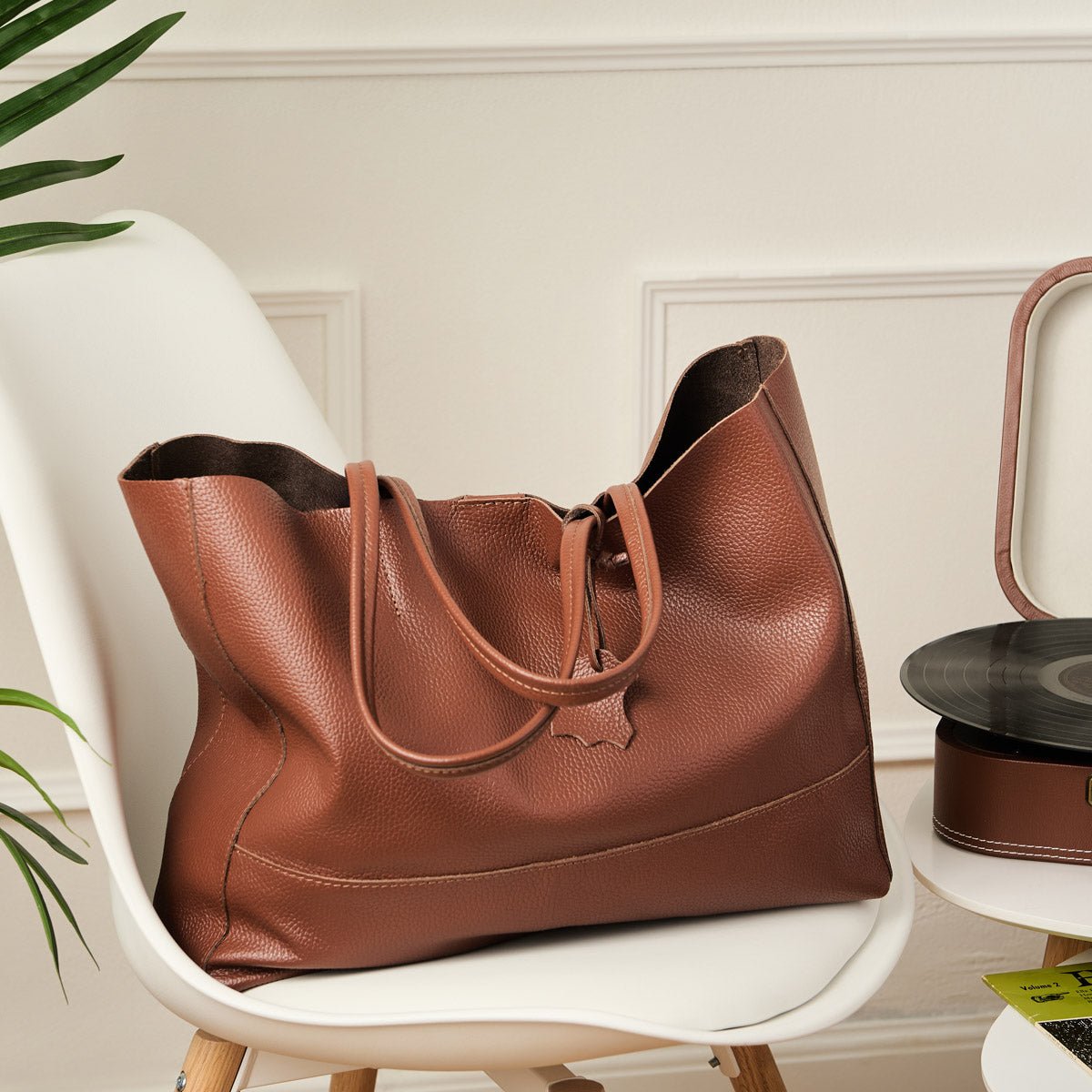 Elena – Italian Leather Everyday Tote